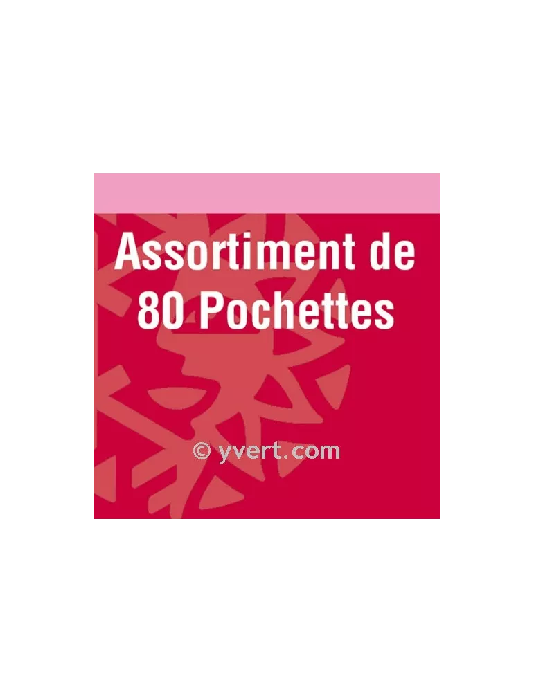 Assortiment de 80 pochettes double soudure