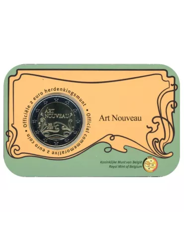 BU : 2 EURO COMMEMORATIVE 2023 COINCARD : BELGIQUE - ART NOUVEAU (Version flamande)