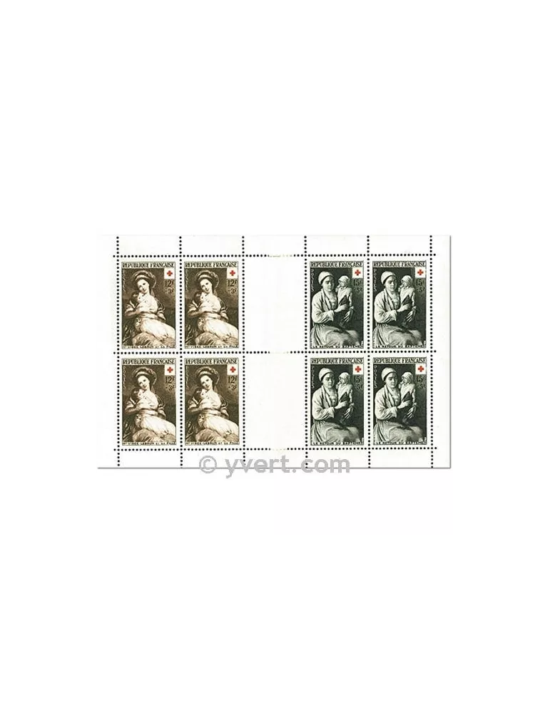 n° 2002 - Timbre France Carnets Croix Rouge (1953)