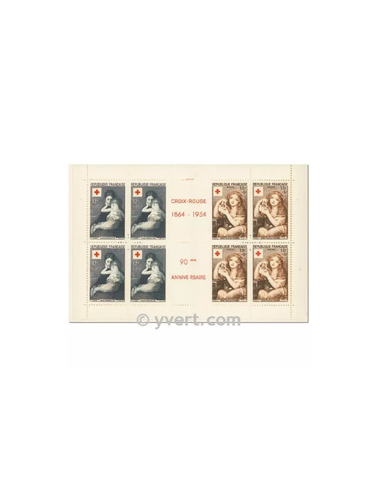 n° 2003 - Timbre France Carnets Croix Rouge (1954)