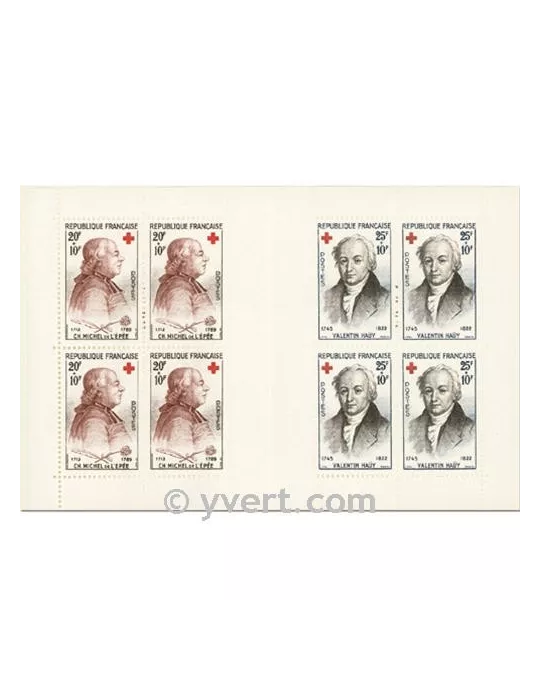 n° 2008 - Timbre France Carnets Croix Rouge (1959)