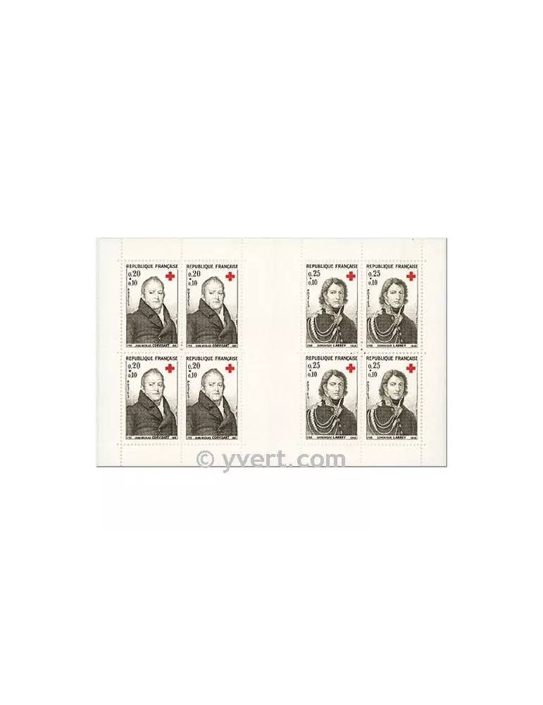 n° 2013 - Timbre France Carnets Croix Rouge (1964)