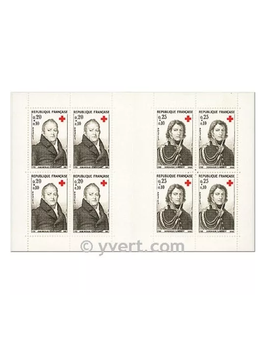 n° 2013 - Timbre France Carnets Croix Rouge (1964)