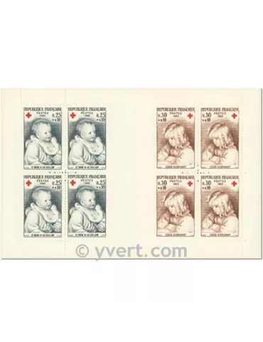 n° 2014 - Timbre France Carnets Croix Rouge (1965)