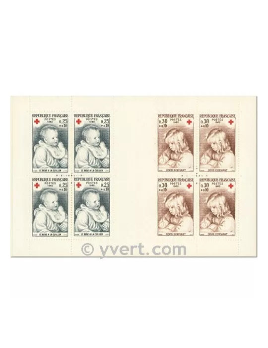 n° 2014 - Timbre France Carnets Croix Rouge (1965)