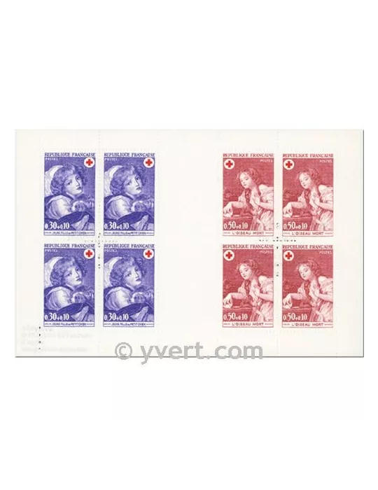 n° 2020 - Timbre France Carnets Croix Rouge (1971)