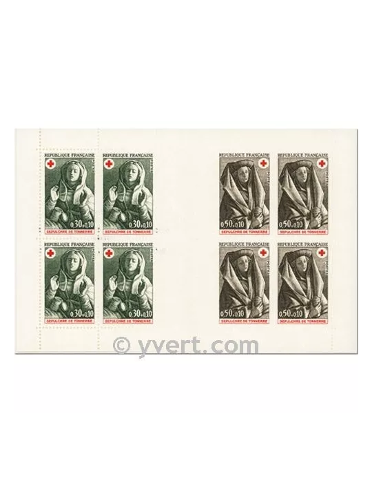 n° 2022 - Timbre France Carnets Croix Rouge (1973)