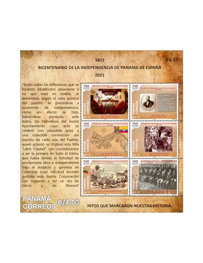 n° 59 - Timbre PANAMA Blocs et feuillets