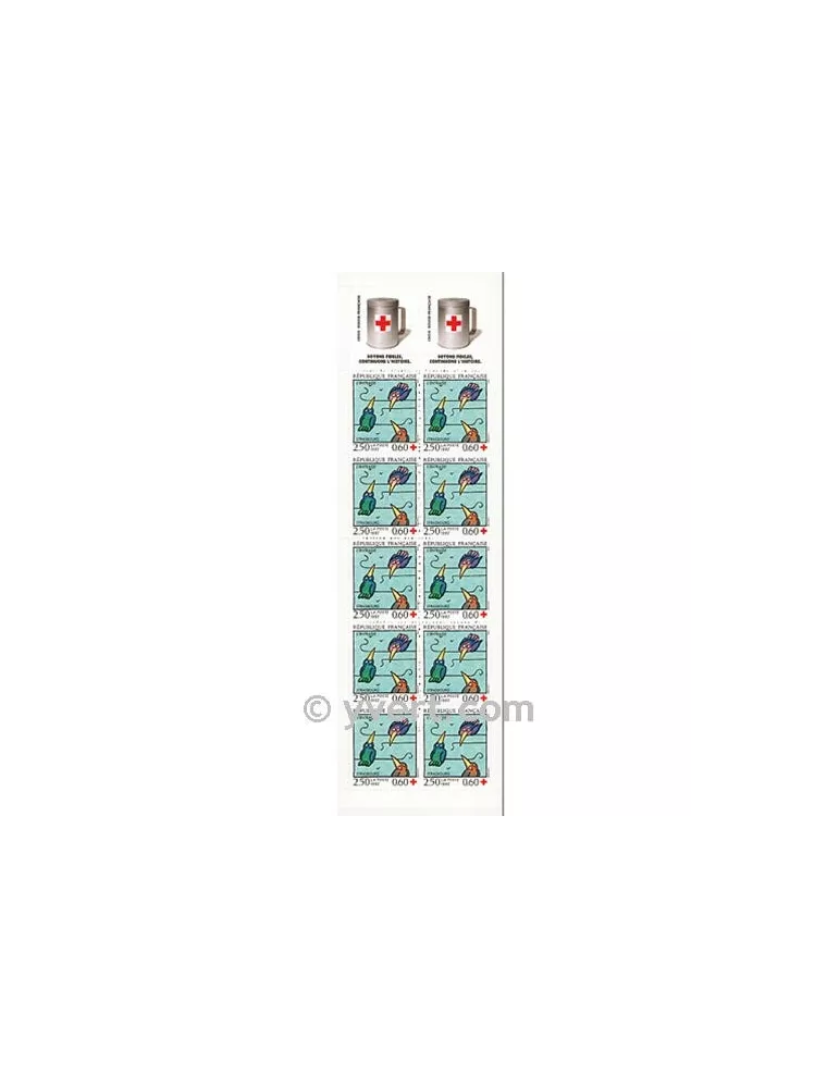 n° 2041 - Timbre France Carnets Croix Rouge (1992)