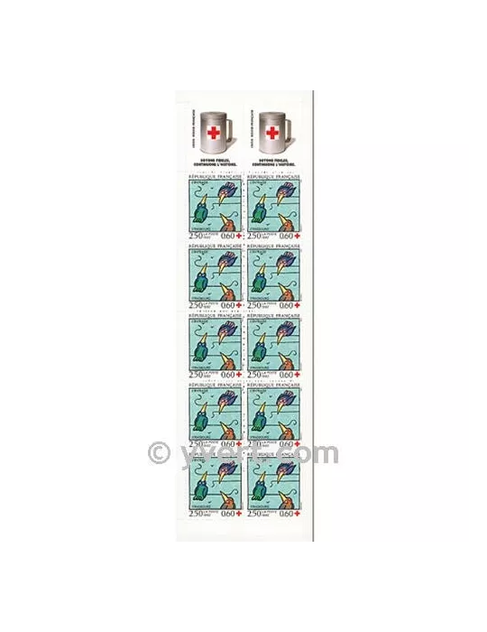 n° 2041 - Timbre France Carnets Croix Rouge (1992)