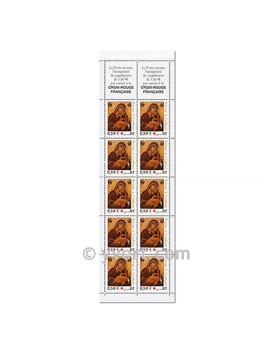 n° 2053 - Timbre France Carnets Croix Rouge (2004)