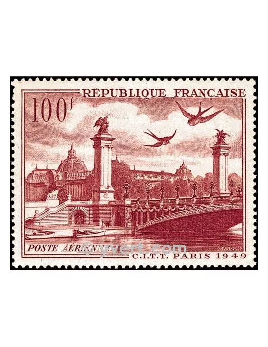 n° 28 - Timbre France Poste aérienne