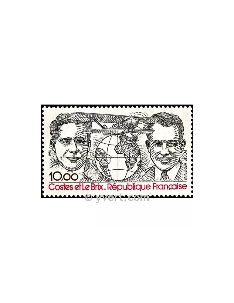 n° 55 - Timbre France Poste aérienne