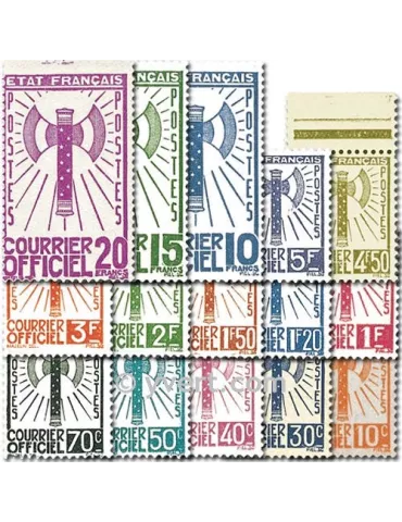 n° 1/15 - Timbre France De service