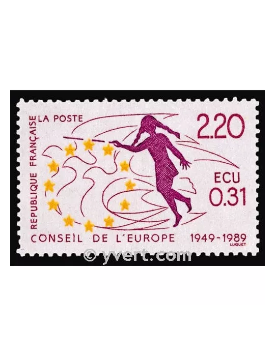 n° 100 - Timbre France De service