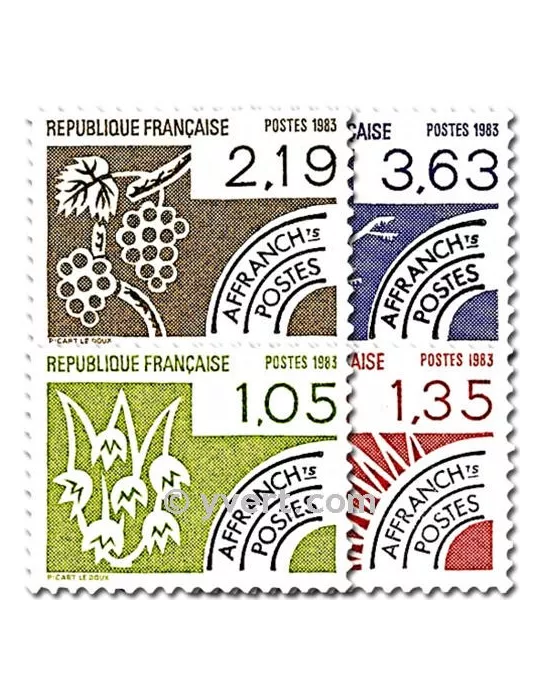 n° 178/181 - Timbre France Préoblitérés