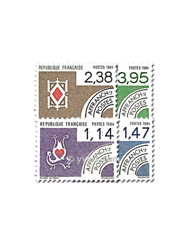 n° 182/185 - Timbre France Préoblitérés