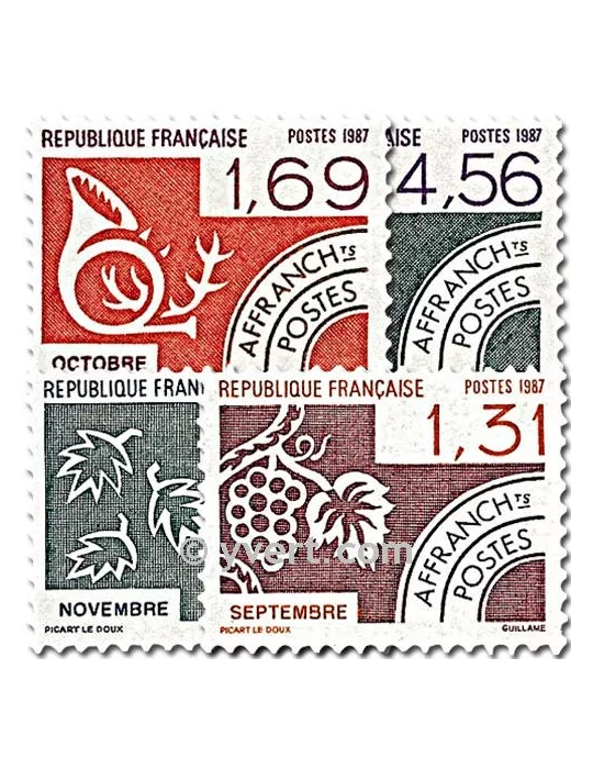 n° 194/197 - Timbre France Préoblitérés