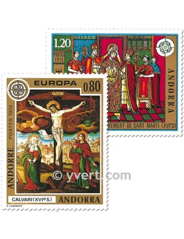 n° 243/244 - Timbre Andorre Poste