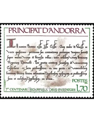 n° 273 - Timbre Andorre Poste