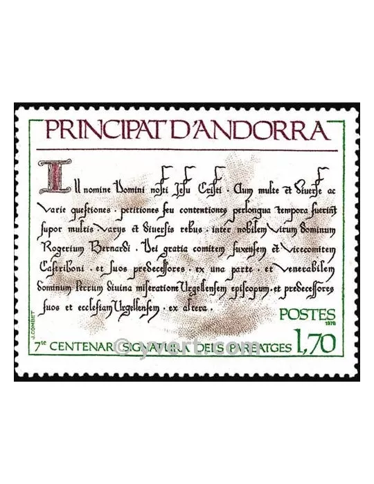 n° 273 - Timbre Andorre Poste