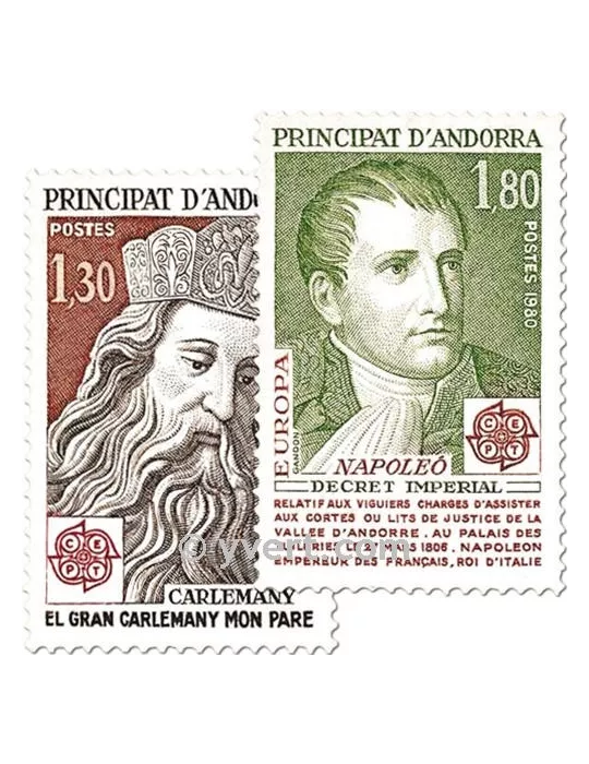 n° 284/285 - Timbre Andorre Poste