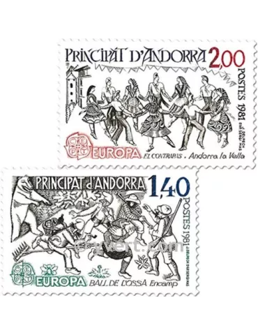 n° 292/293 - Timbre Andorre Poste