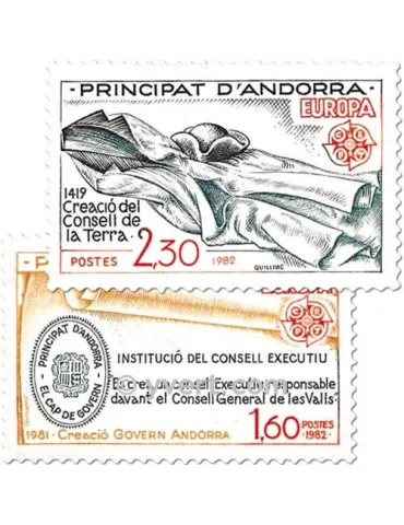 n° 300/301 - Timbre Andorre Poste
