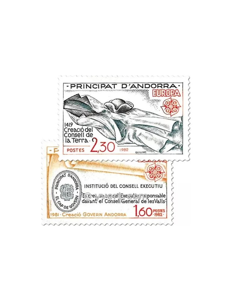 n° 300/301 - Timbre Andorre Poste