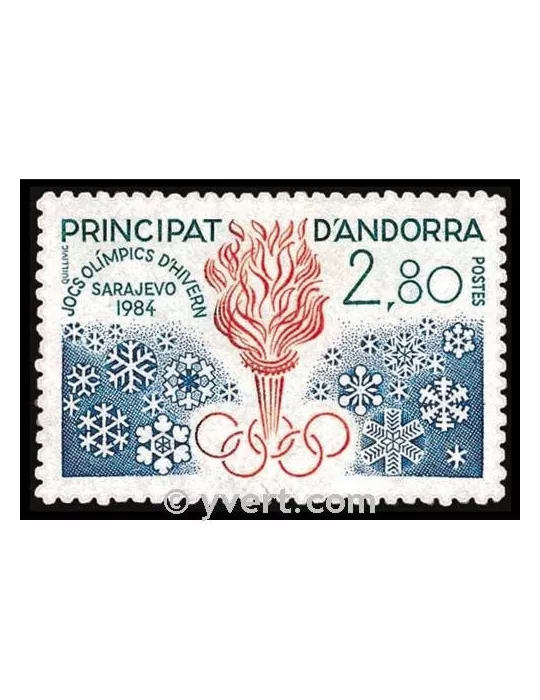 n° 327 - Timbre Andorre Poste
