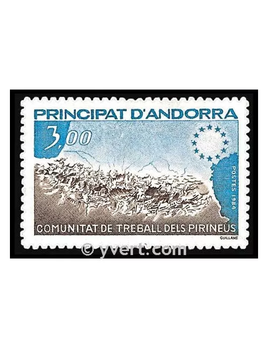 n° 328 - Timbre Andorre Poste