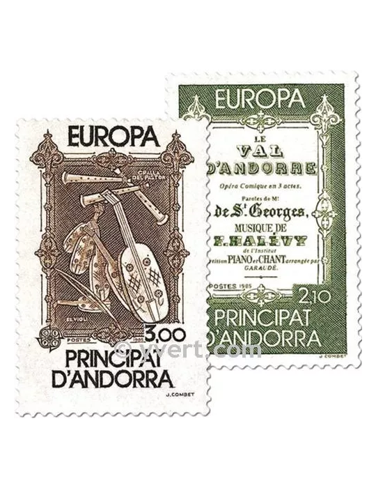 n° 339/340 - Timbre Andorre Poste