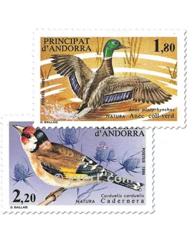 n° 342/343 - Timbre Andorre Poste