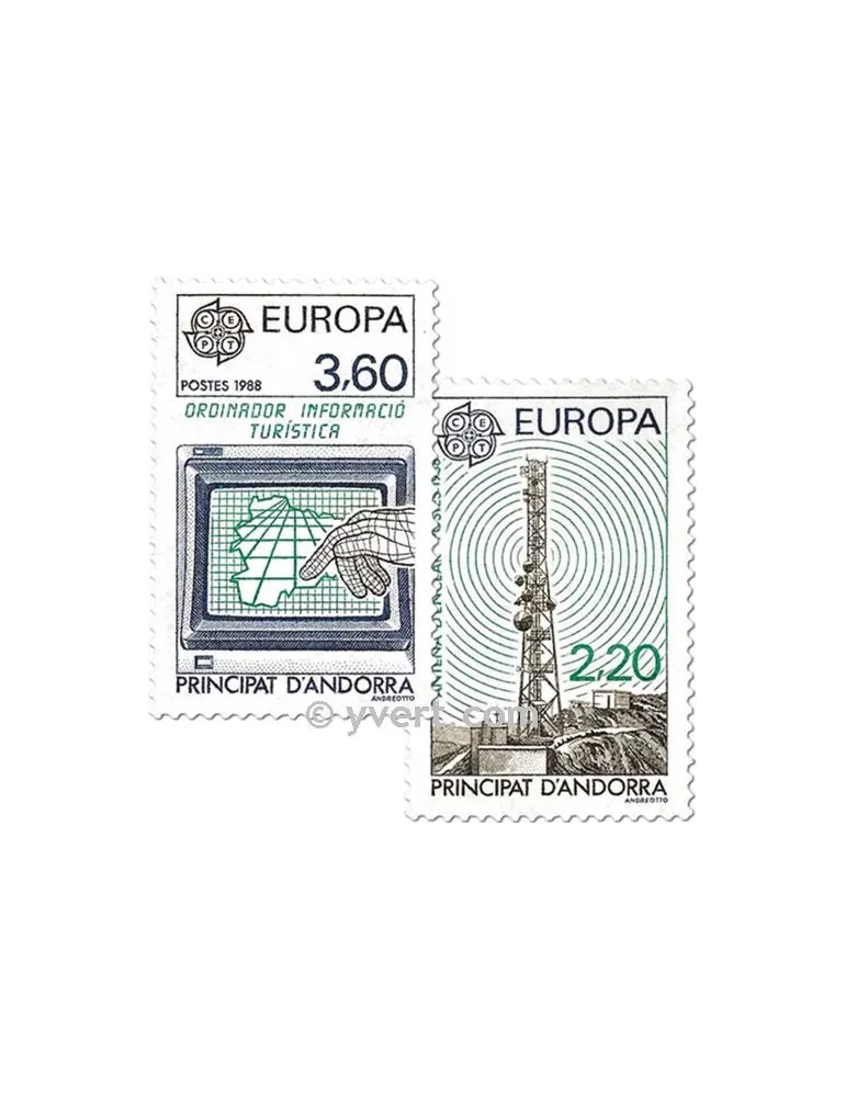 n° 369/370 - Timbre Andorre Poste