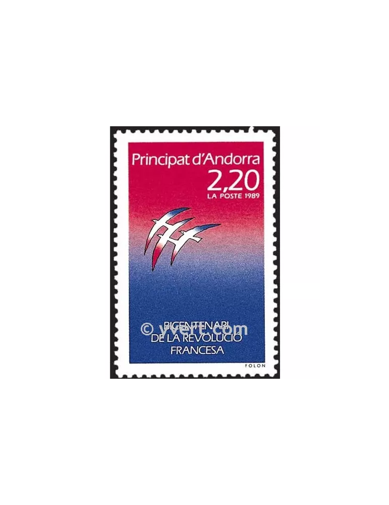 n° 376 - Timbre Andorre Poste