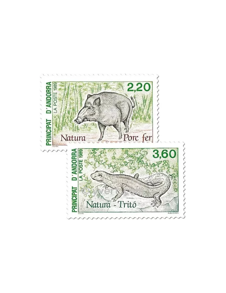 n° 382/383 - Timbre Andorre Poste