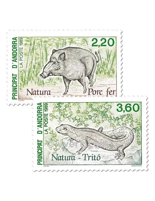 n° 382/383 - Timbre Andorre Poste