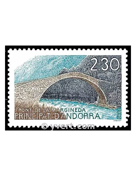 n° 385 - Timbre Andorre Poste