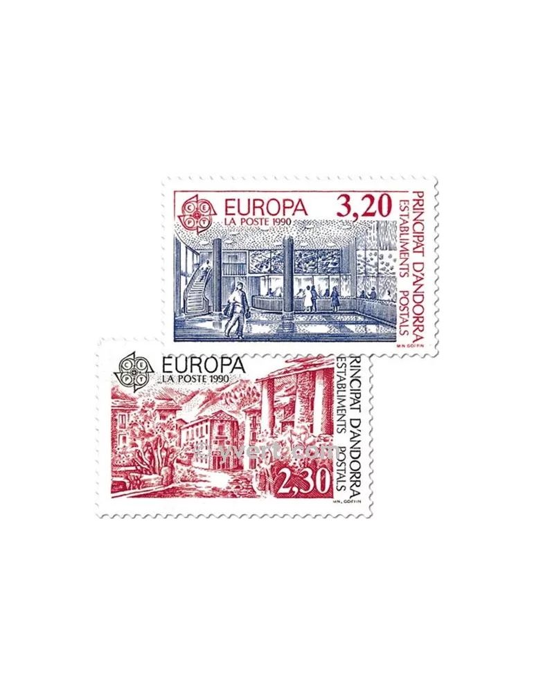 n° 388/389 - Timbre Andorre Poste