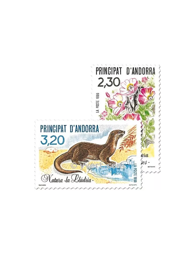 n° 393/394 - Timbre Andorre Poste