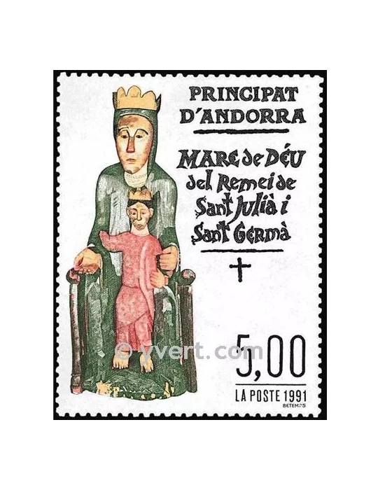 n° 412 - Timbre Andorre Poste