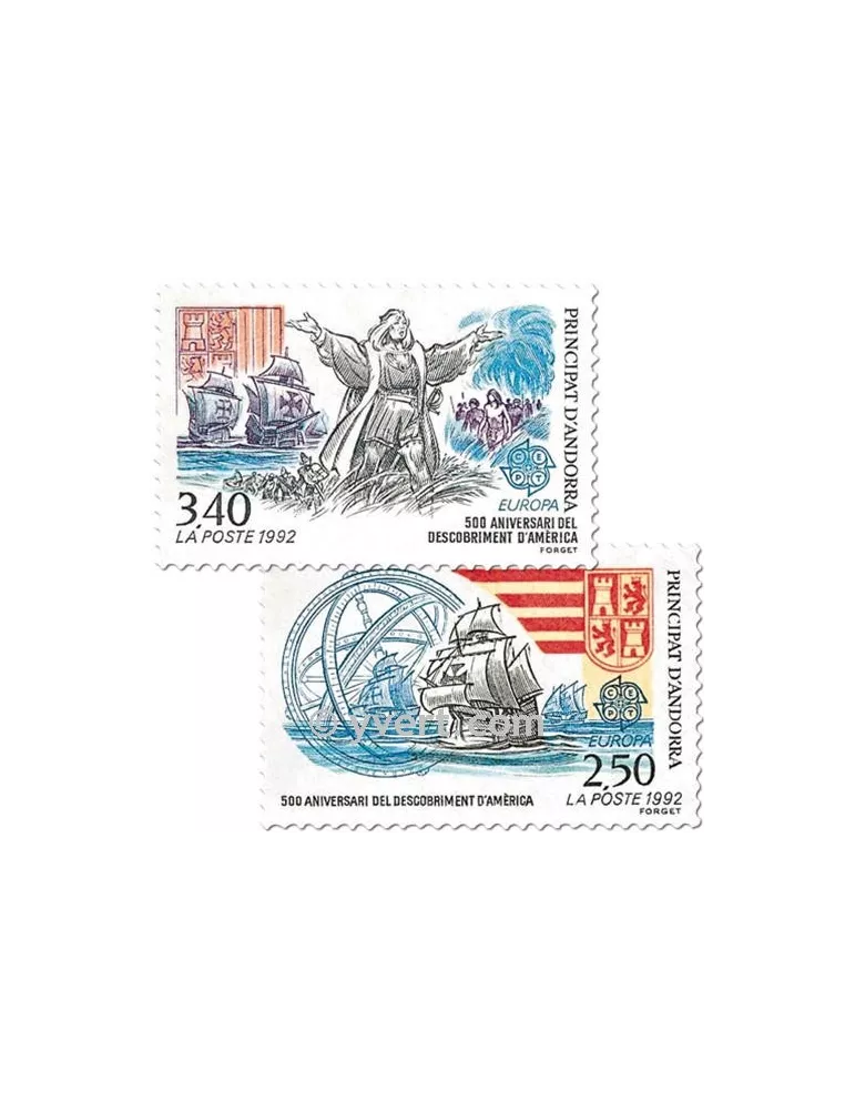 n° 416/417 - Timbre Andorre Poste