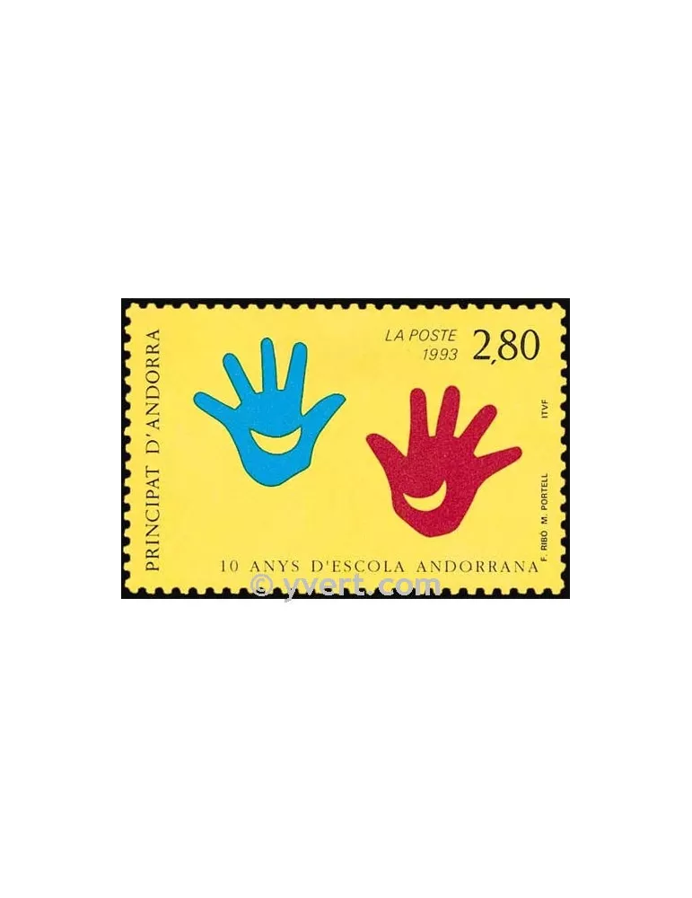 n° 438 - Timbre Andorre Poste