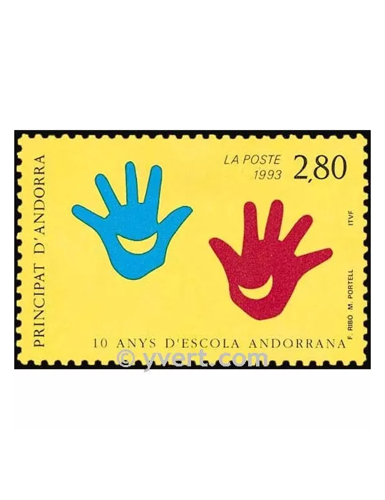 n° 438 - Timbre Andorre Poste