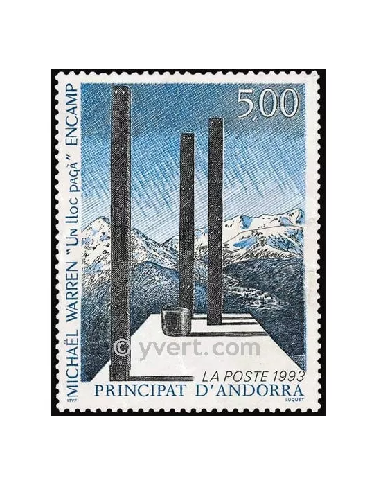 n° 439 - Timbre Andorre Poste