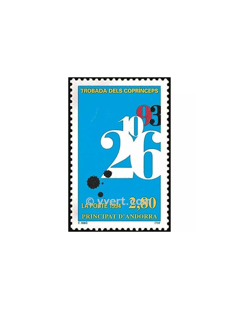 n° 453 - Timbre Andorre Poste