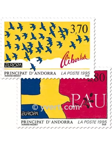 n° 457/458 - Timbre Andorre Poste