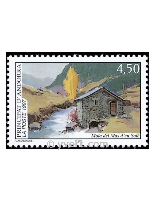 n° 490 - Timbre Andorre Poste