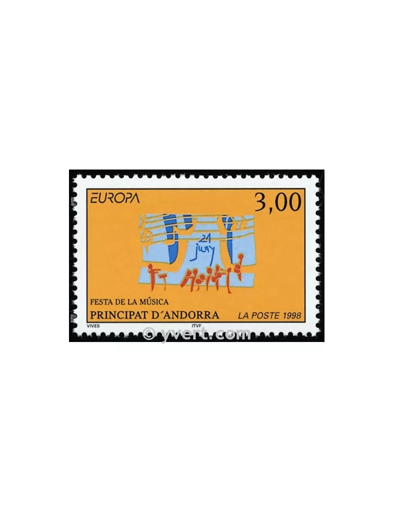 n° 504 - Timbre Andorre Poste