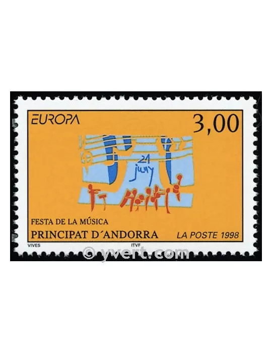 n° 504 - Timbre Andorre Poste